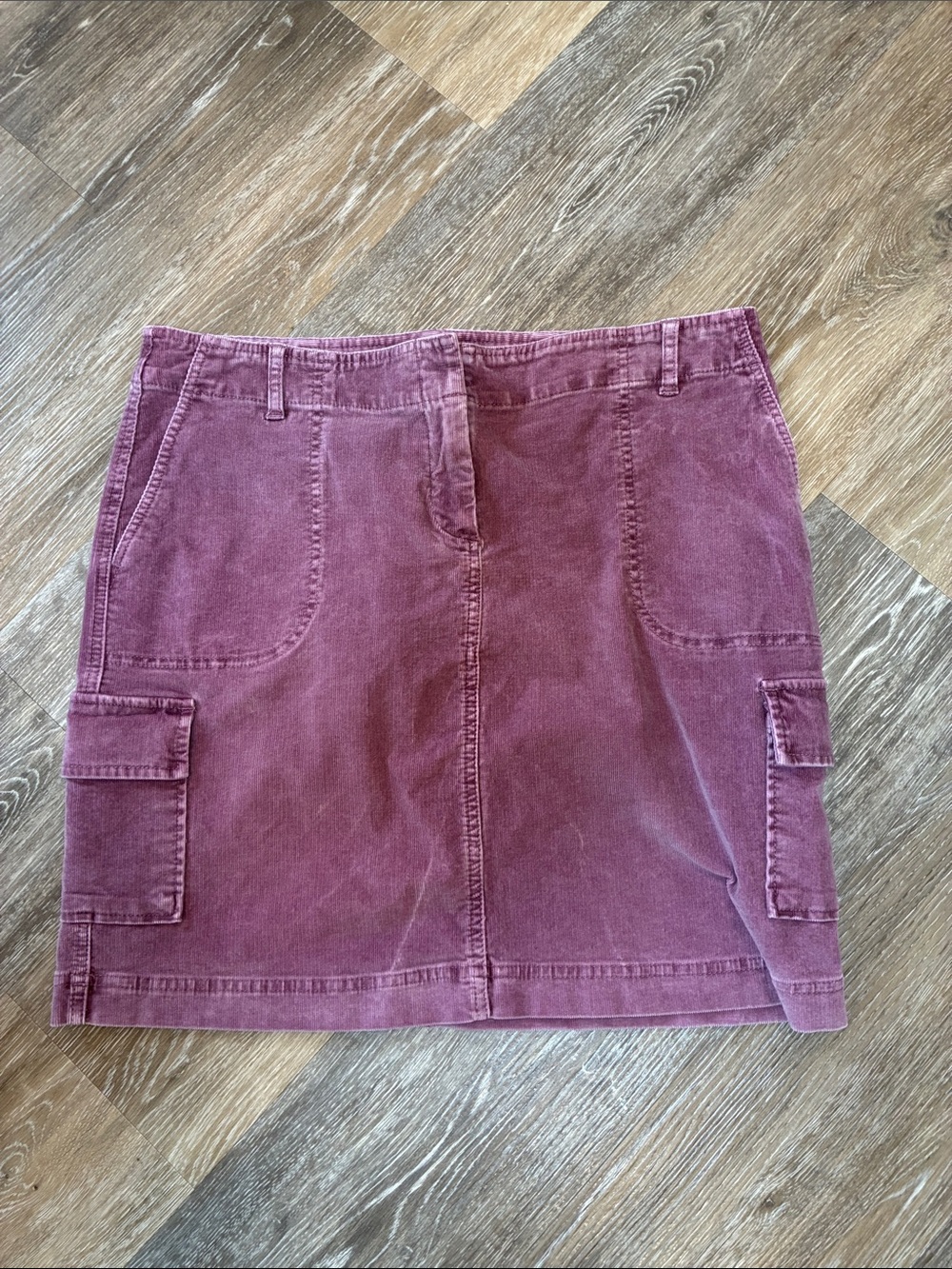 J. Jill Plum Cargo Mini Skirt